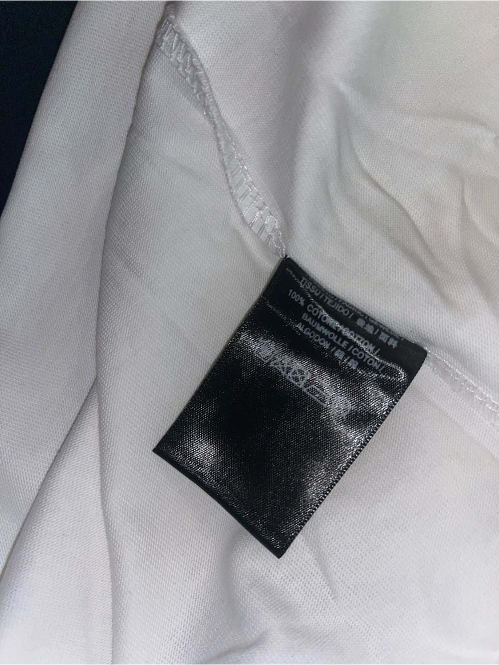 Balenciaga White Short-Sleeve Logo Tee with Red Script - Picture 6 of 8